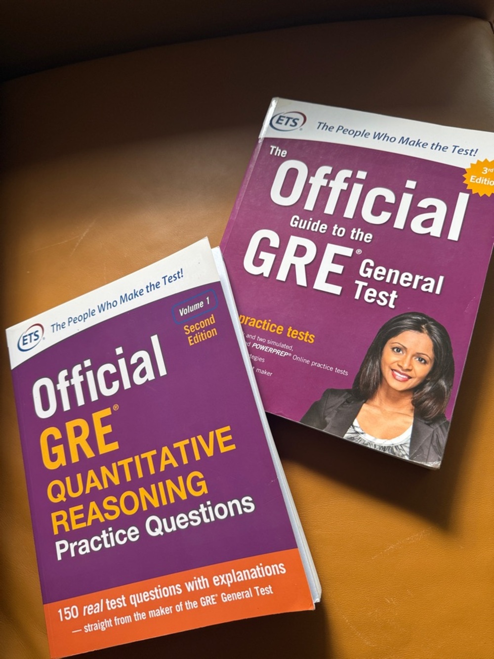 Set of Two Official GRE Test Prep Books by ETS